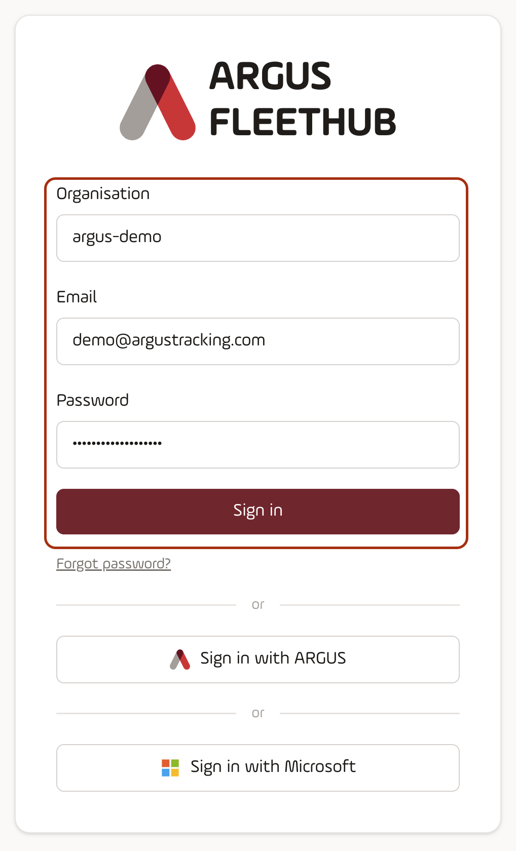 FleetHub - Login with FleetHub Credentials.png